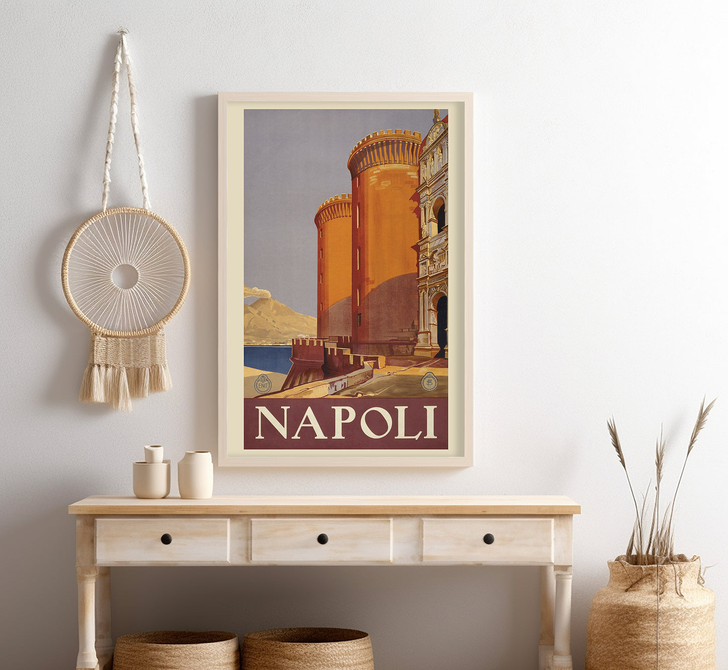Naples, Italy vintage travel poster by unknown author, c. 1920.