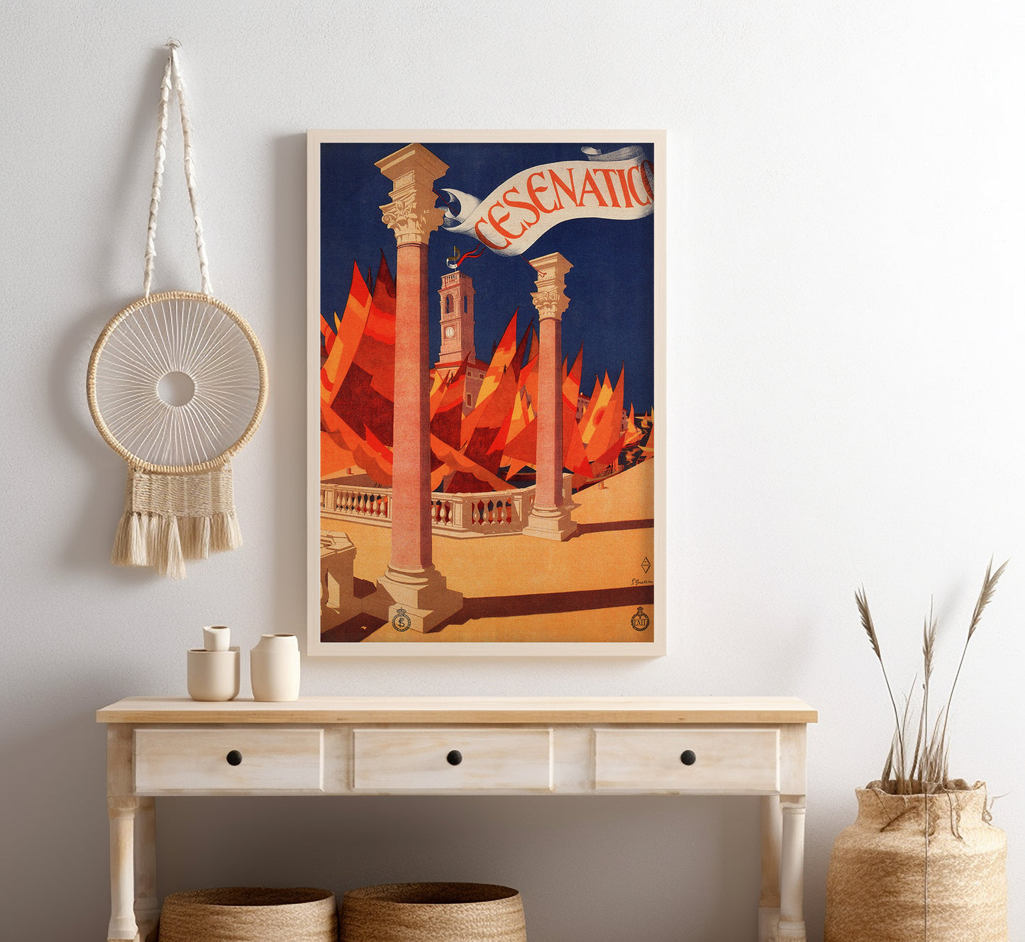 Cesenatico, Adriatic coast, Italy vintage travel poster by Giovanni Guerrini, c. 1927.
