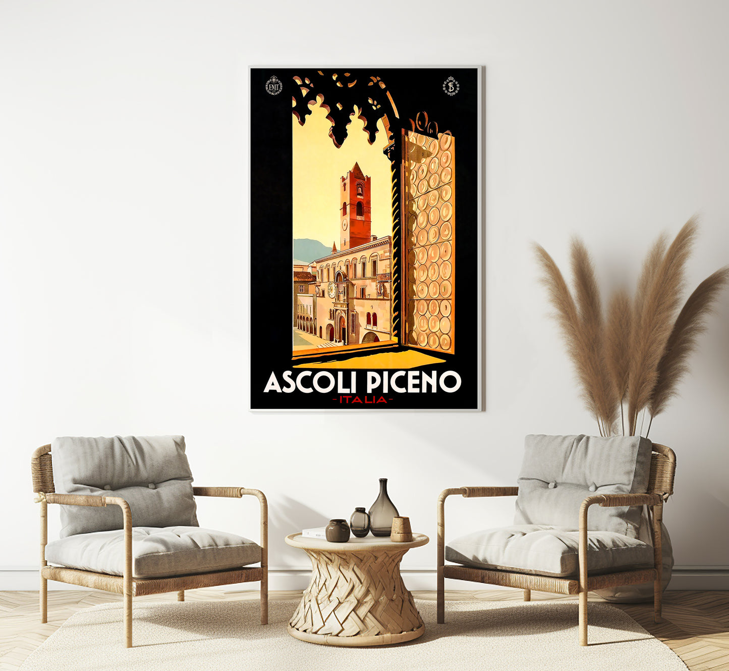 Ascoli Piceno, Italy vintage travel poster by unknown author, c. 1932.