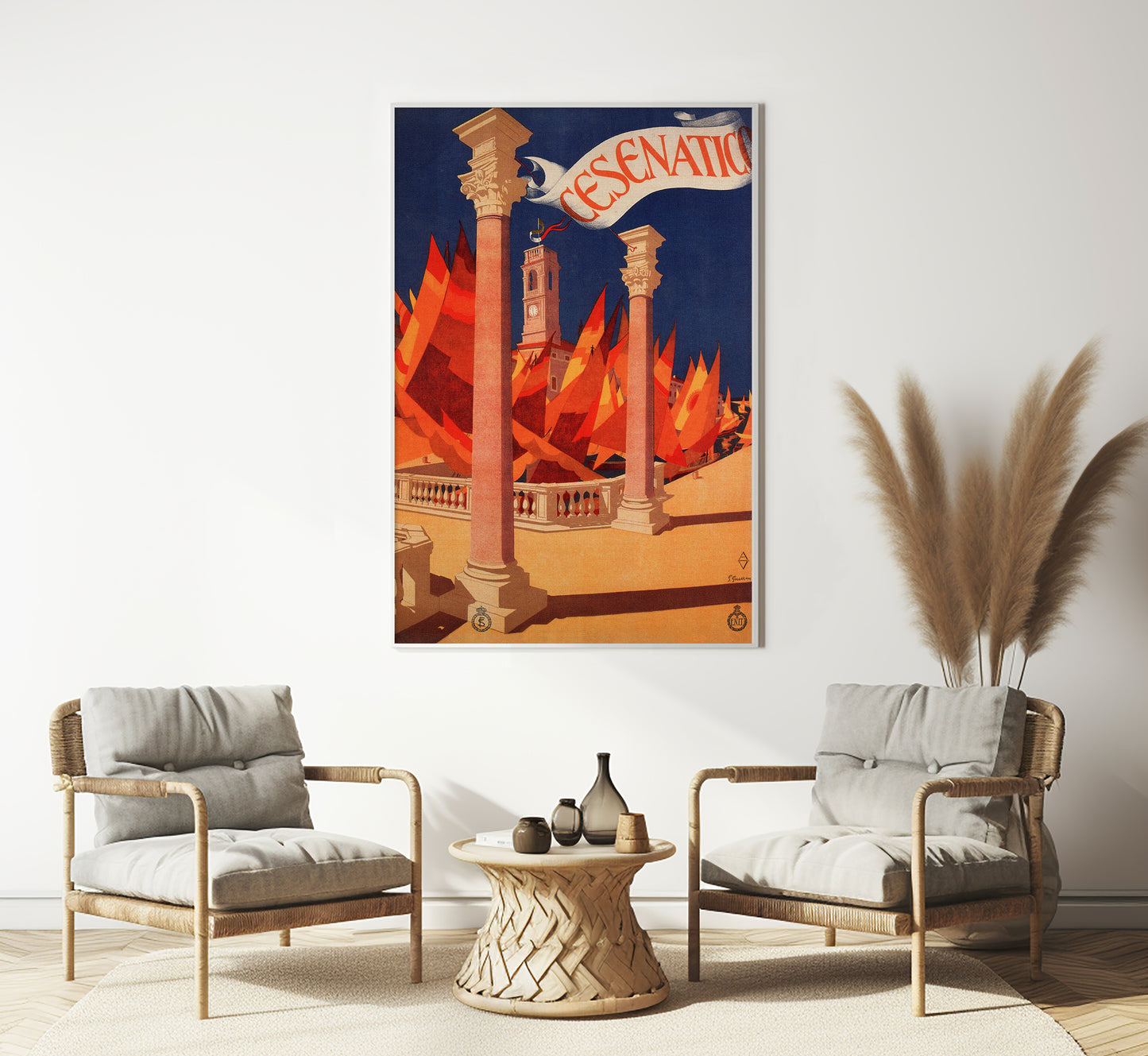 Cesenatico, Adriatic coast, Italy vintage travel poster by Giovanni Guerrini, c. 1927.