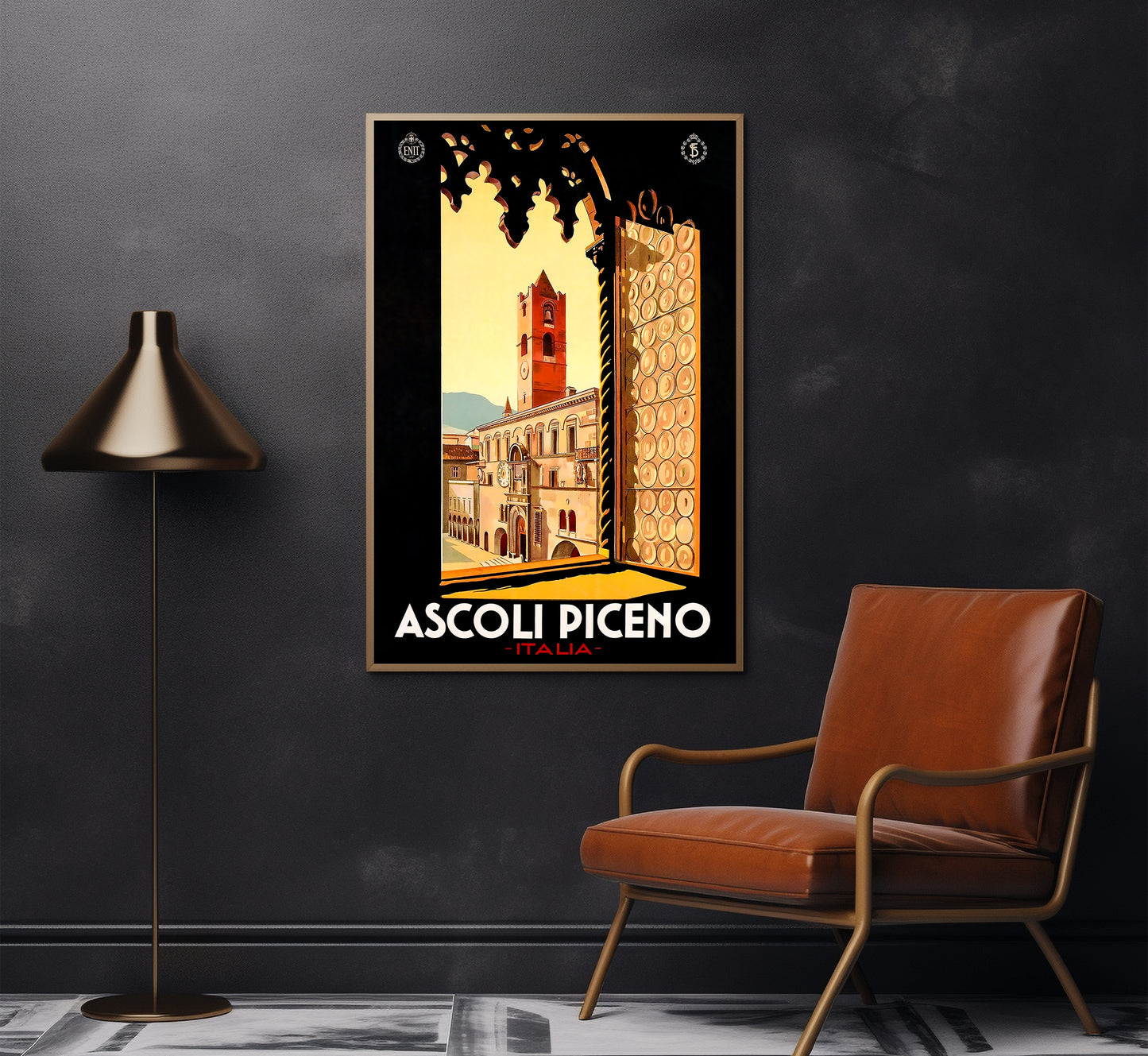 Ascoli Piceno, Italy vintage travel poster by unknown author, c. 1932.