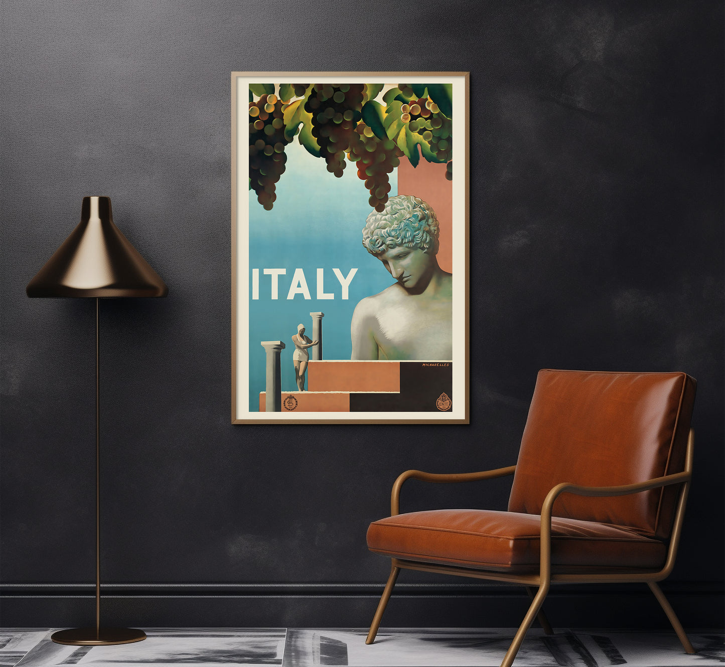Italy vintage travel poster by Michahelles, c. 1910-1959.