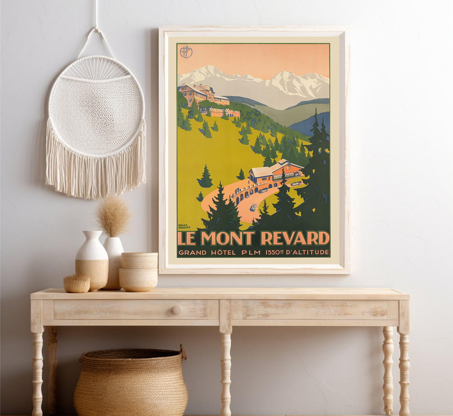 Le Mont Revard, France vintage travel poster by unknown author, 1910.