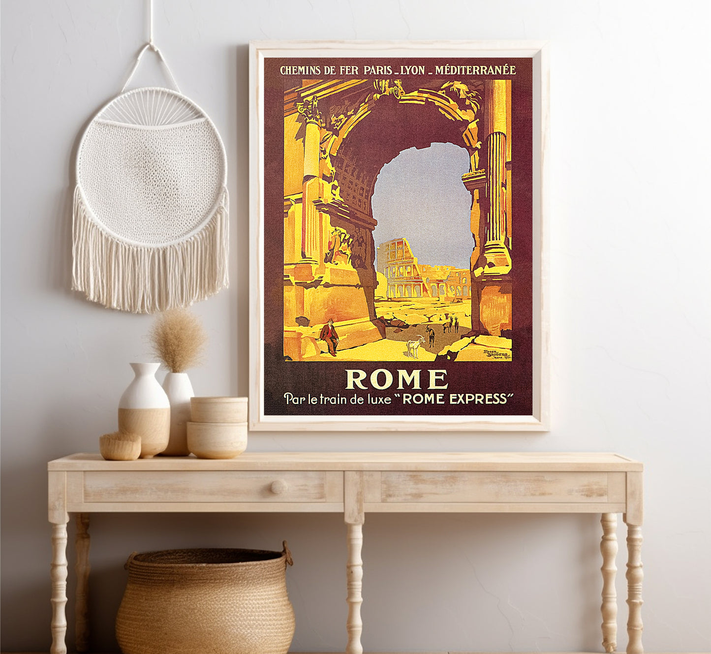 Rome, Italy vintage travel poster by unknown author, 1930s.