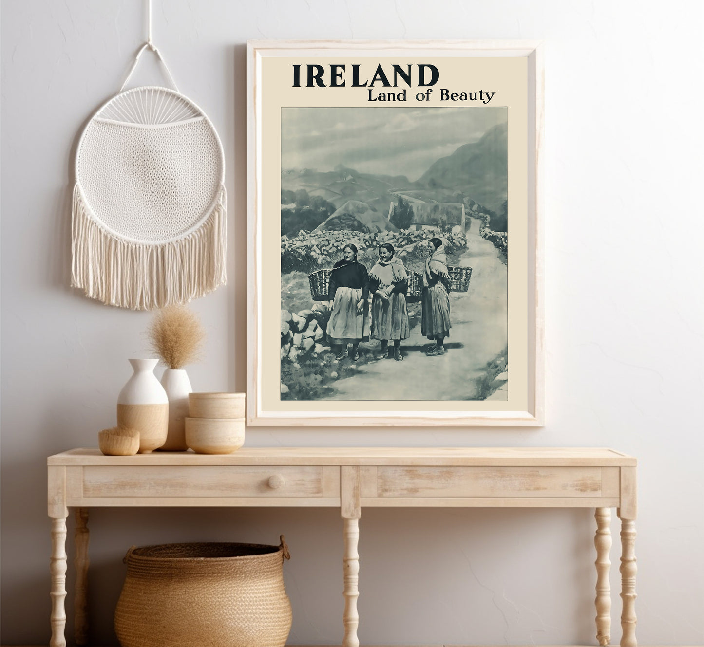 Ireland, Lad of Beauty vintage travel poster by unknown author, 1910-1959.