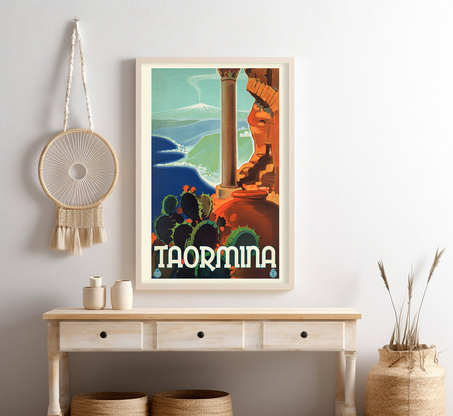 Taormina, Italy vintage travel poster by unknown author, c. 1910-1959.