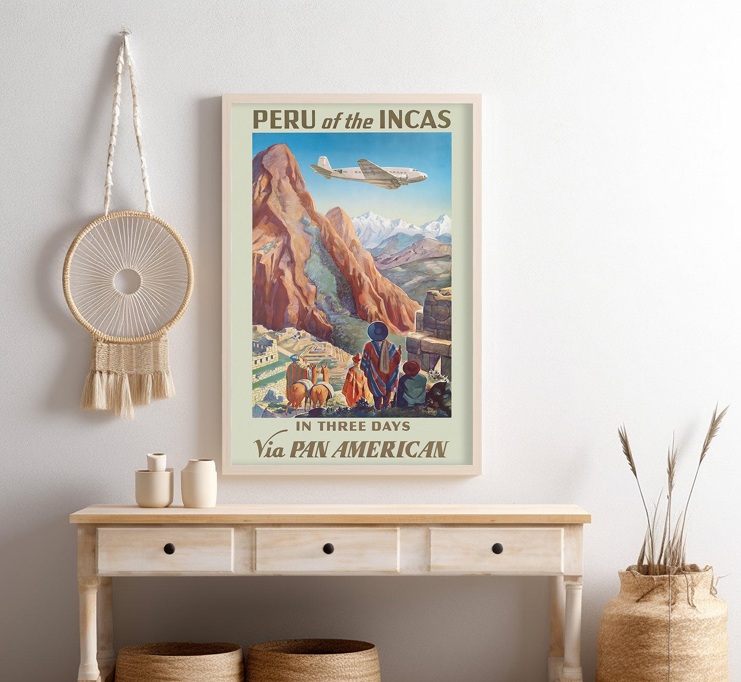 Peru of the Incas vintage travel poster by Lawler, 1938.