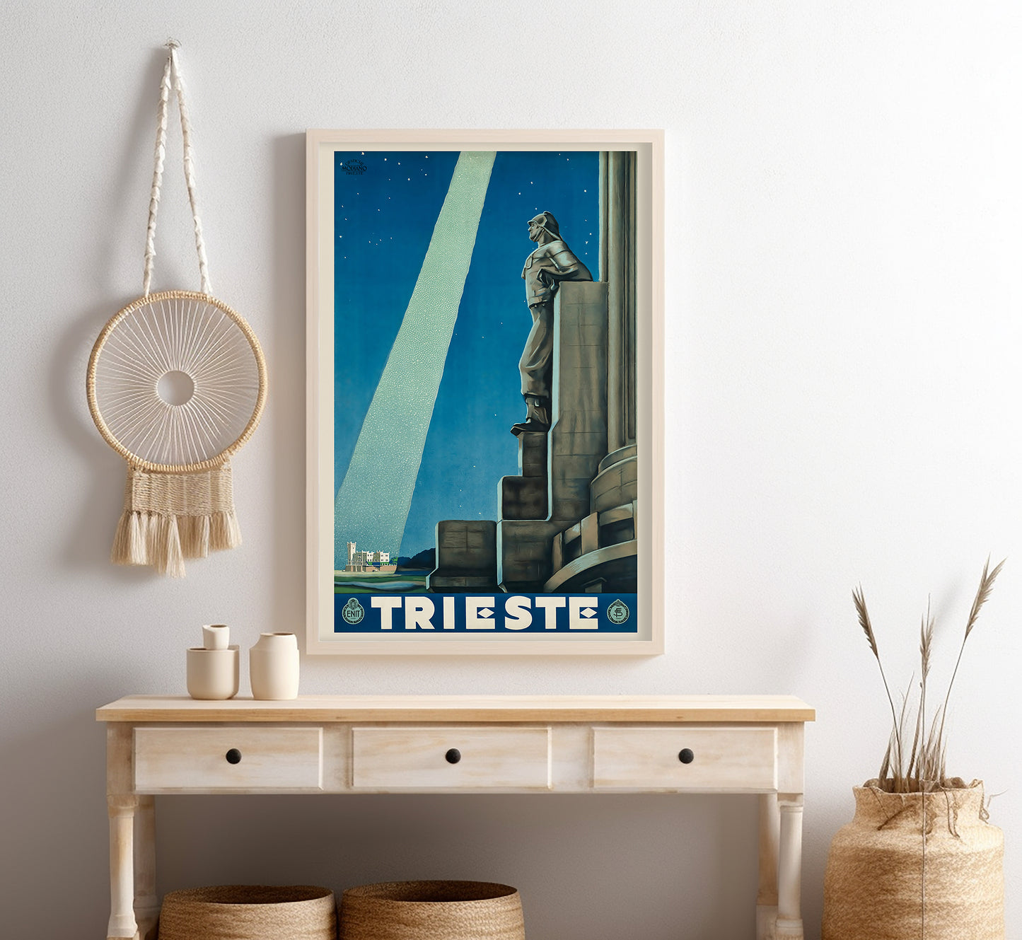 Trieste, Italy vintage travel poster by Giorgio Viola di C., 1938.