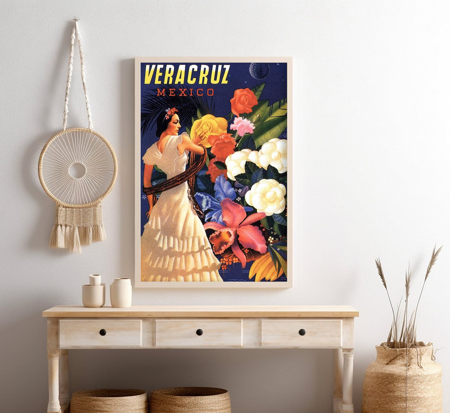 Veracruz, Mexico vintage travel poster by unknown artist, 1930s.