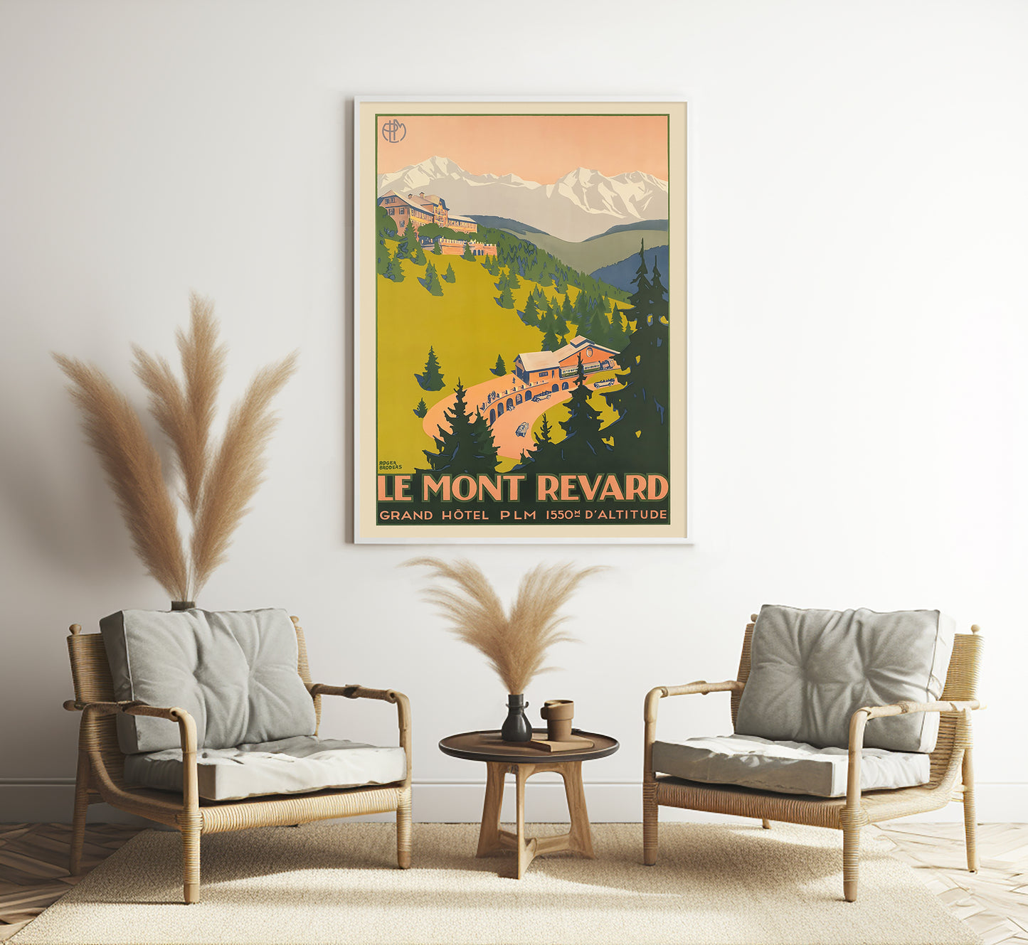 Le Mont Revard, France vintage travel poster by unknown author, 1910.