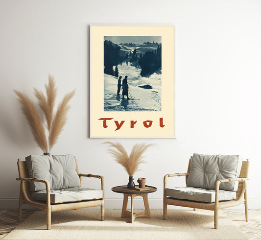 Tyrol, Motiv aus der Ferwall-Gruppe, Austria vintage travel poster Dr. Hanausek, 1910-1959.