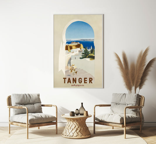 Tangier, Morocco vintage travel poster by unknown author, 1930s.