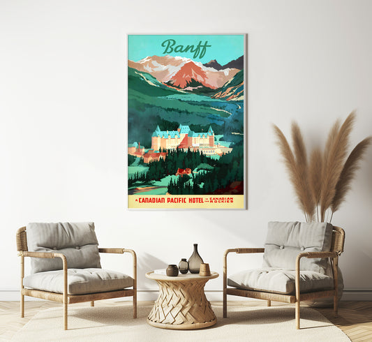 Banff, Canada vintage travel poster by Herman Barber, 1910-1955.