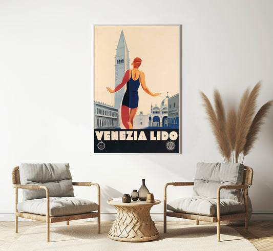 Venice, Italy vintage travel poster by Marcello Dudovich & Marcello Nizolli, c. 1930.