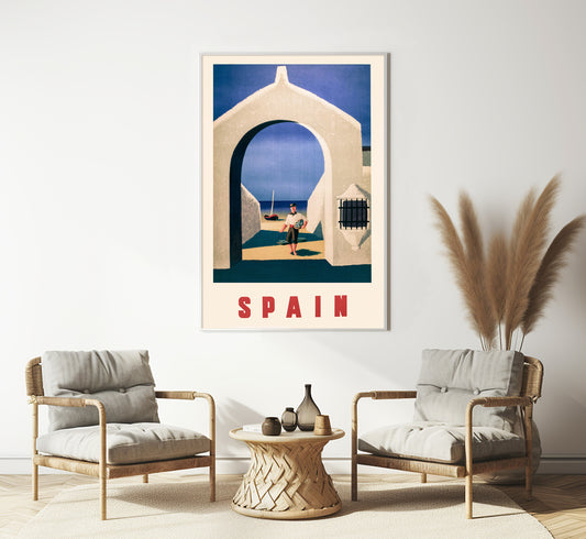 Spain vintage travel poster by unknown author, c. 1940s.