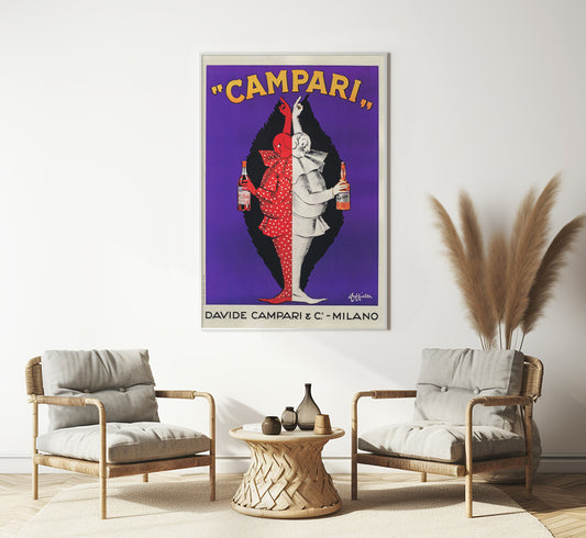 Campari poster by Leonetto Cappiello | Vintage Advertising | Vintage Kitchen Decor | Extra Large Wall Art.