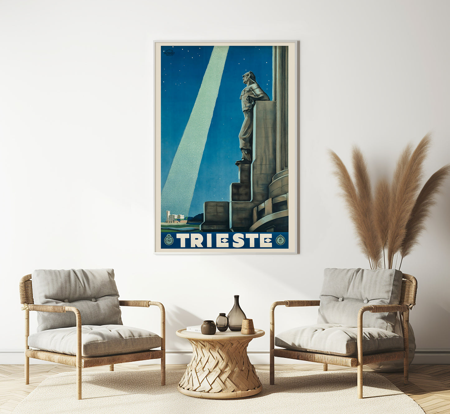 Trieste, Italy vintage travel poster by Giorgio Viola di C., 1938.