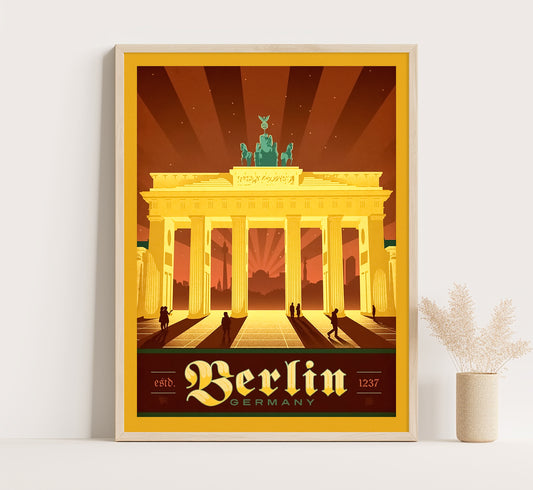 Berlin, Germany vintage travel poster by unknown author, c. 1910-1959.