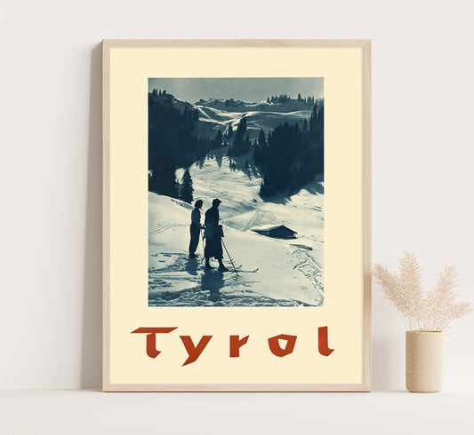 Tyrol, Motiv aus der Ferwall-Gruppe, Austria vintage travel poster Dr. Hanausek, 1910-1959.