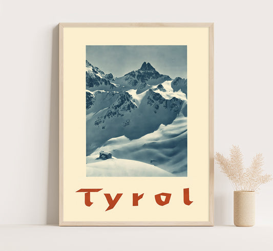 Tyrol, Am Arlberg, Austria vintage travel poster by Rübelt, 1910-1959.