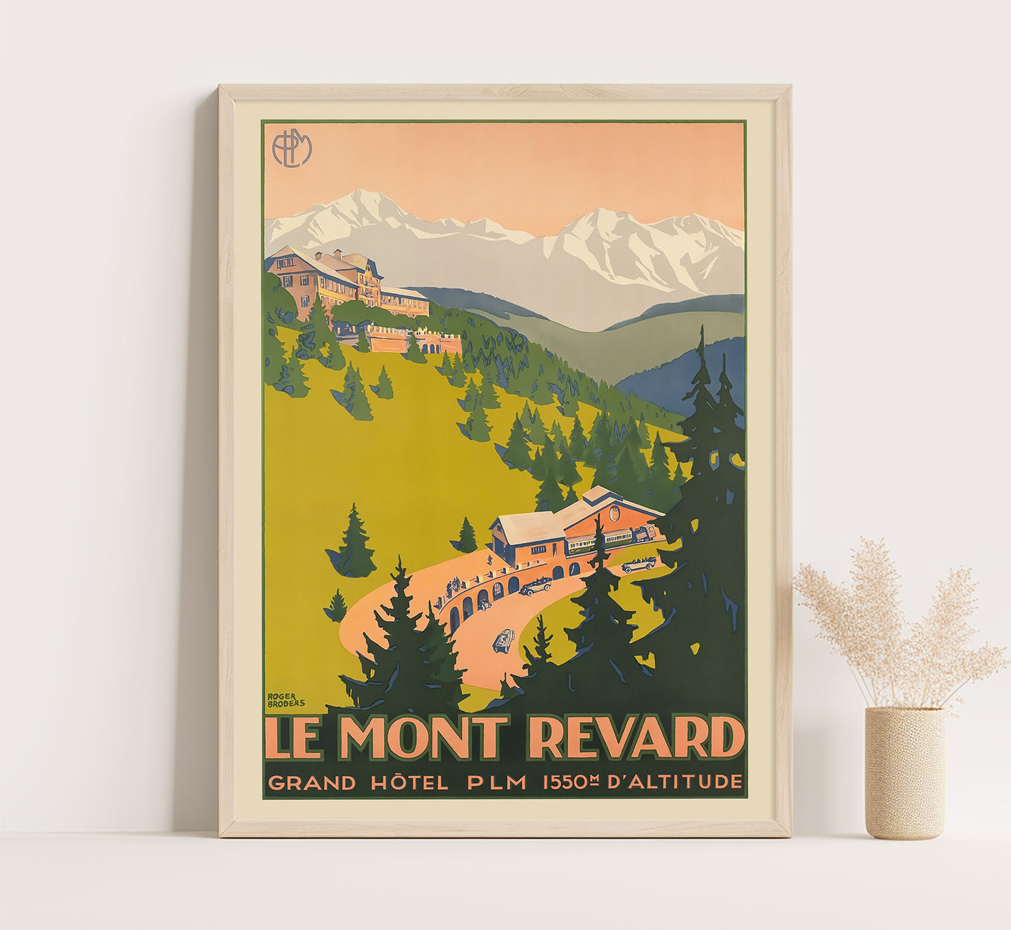 Le Mont Revard, France vintage travel poster by unknown author, 1910.