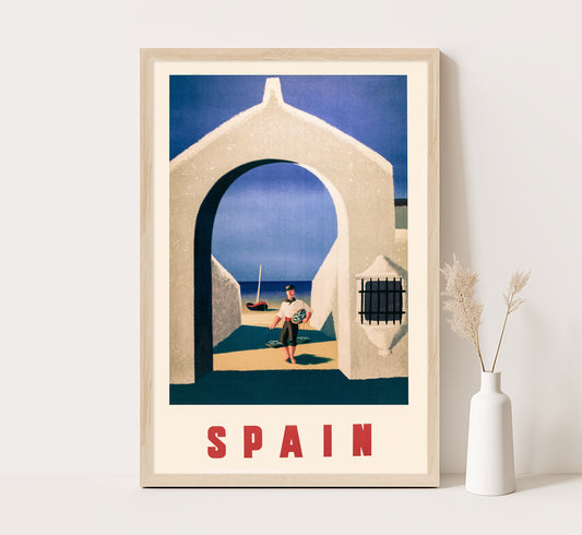 Spain vintage travel poster by unknown author, c. 1940s.