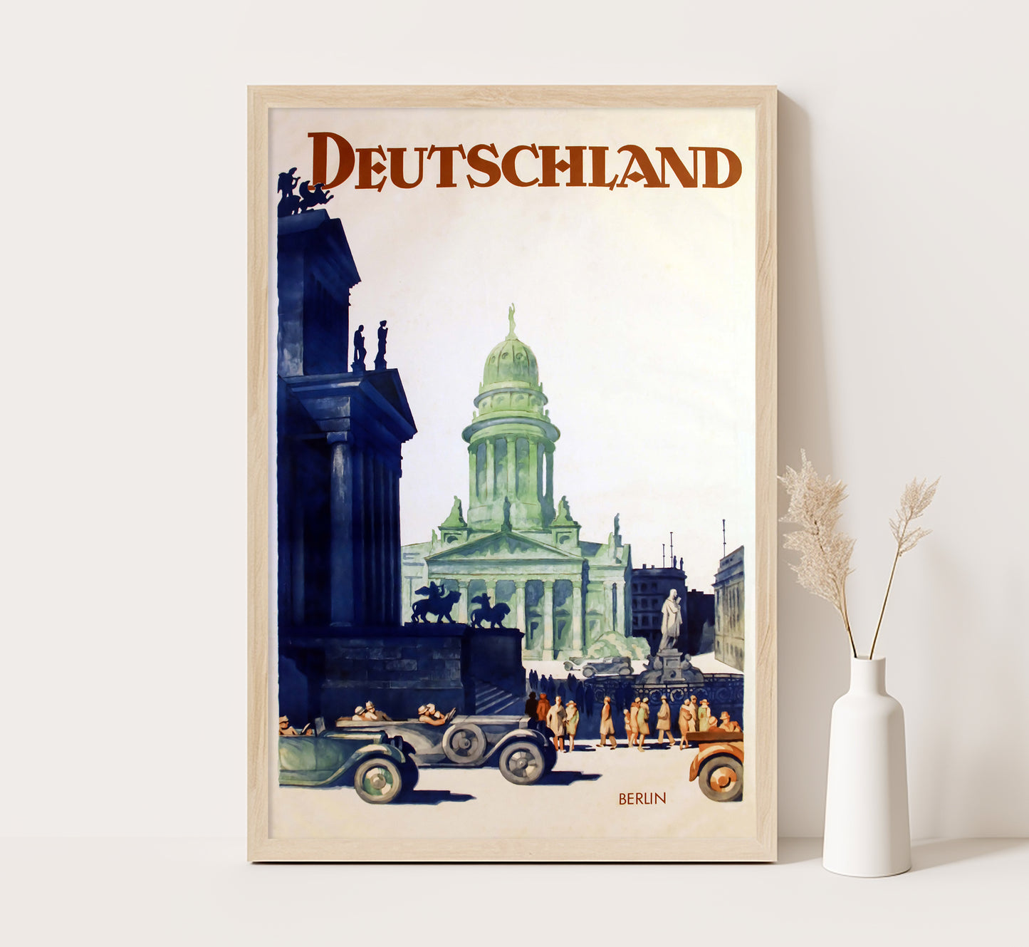 Deutschland, Berlin, Germany vintage travel poster by unknown author, c. 1910-1959.