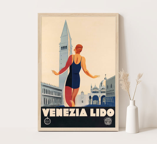 Venice, Italy vintage travel poster by Marcello Dudovich & Marcello Nizolli, c. 1930.