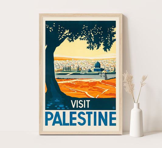 Visit Palestine vintage travel poster by Franz Krausz, 1930s.