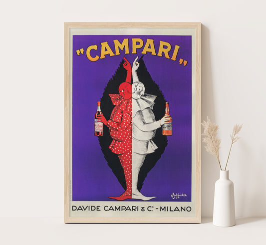 Campari poster by Leonetto Cappiello | Vintage Advertising | Vintage Kitchen Decor | Extra Large Wall Art.