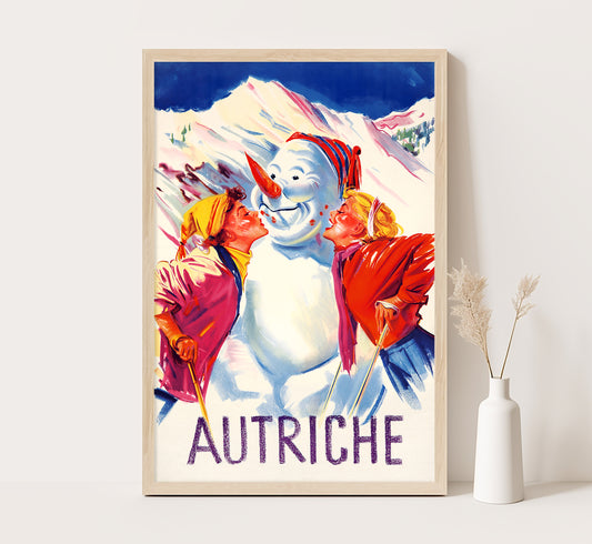 Austria vintage travel poster Austriche by unknown author, 1910-1959.