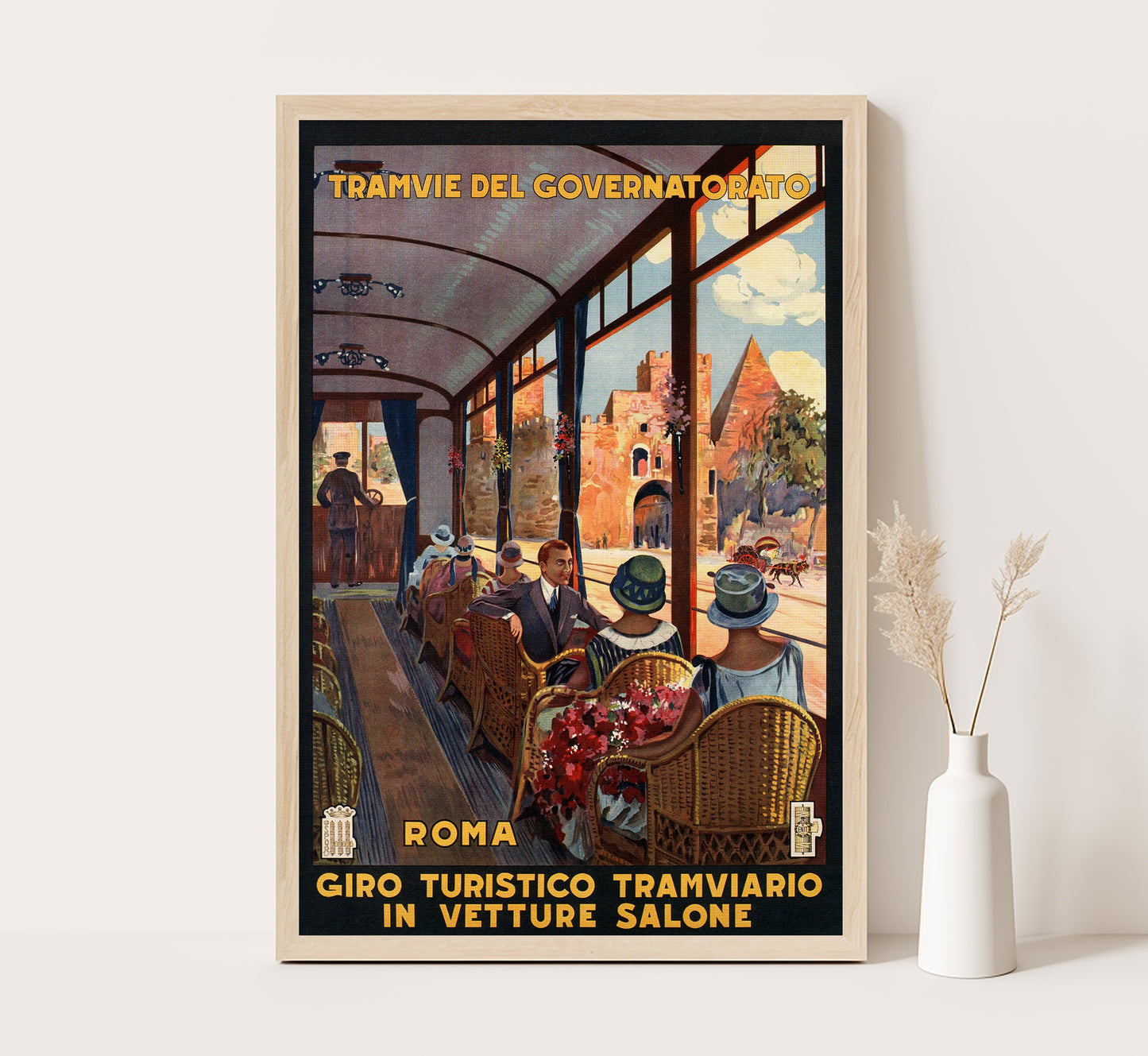 Rome, Italy vintage travel poster by unknown author, 1927.