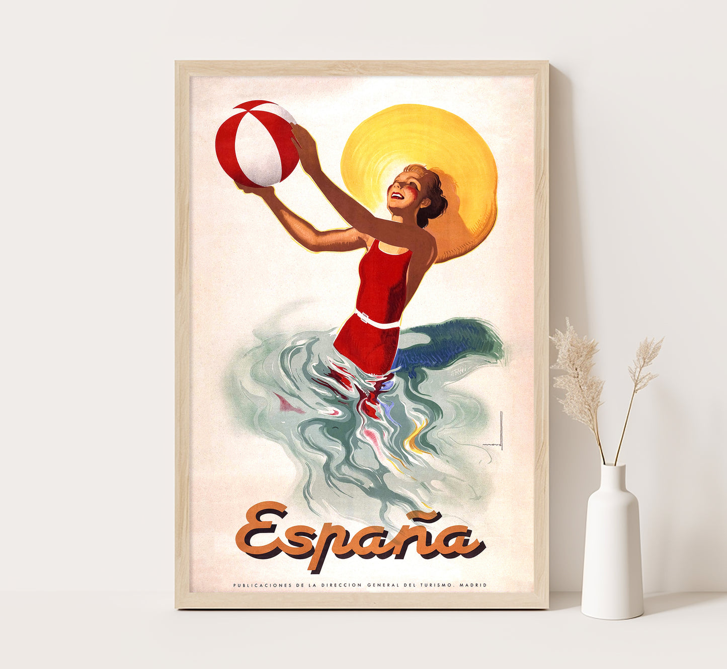 Espana, Spanish vintage travel poster by Josep Morell Macias, c. 1940s.