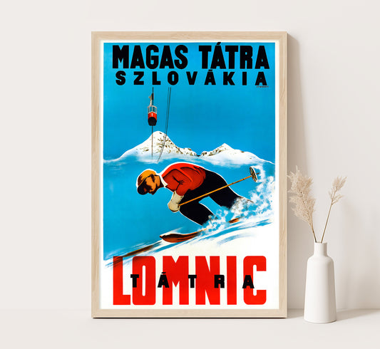 Lomnica, Slovakia, High Tatra mountains vintage poster by unknown author, 1930s.