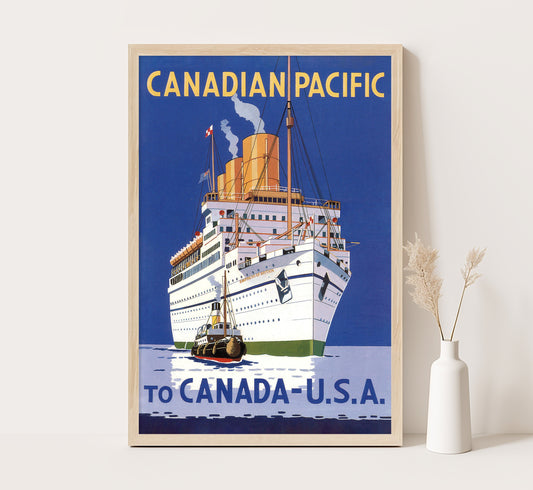 Canadian Pacific, Canada vintage travel poster by unknown author, 1930s.