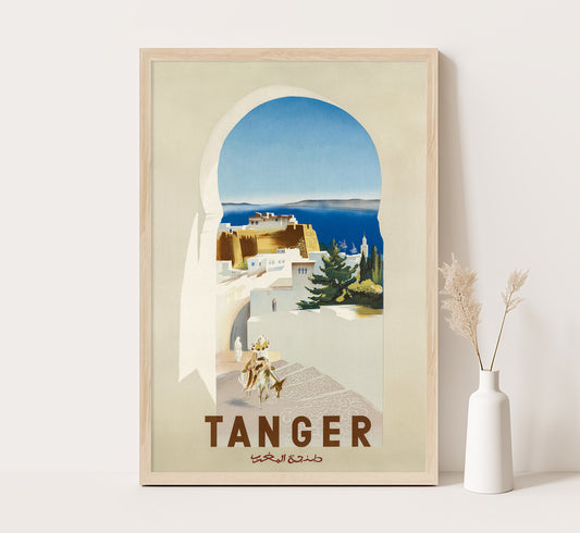 Tangier, Morocco vintage travel poster by unknown author, 1930s.