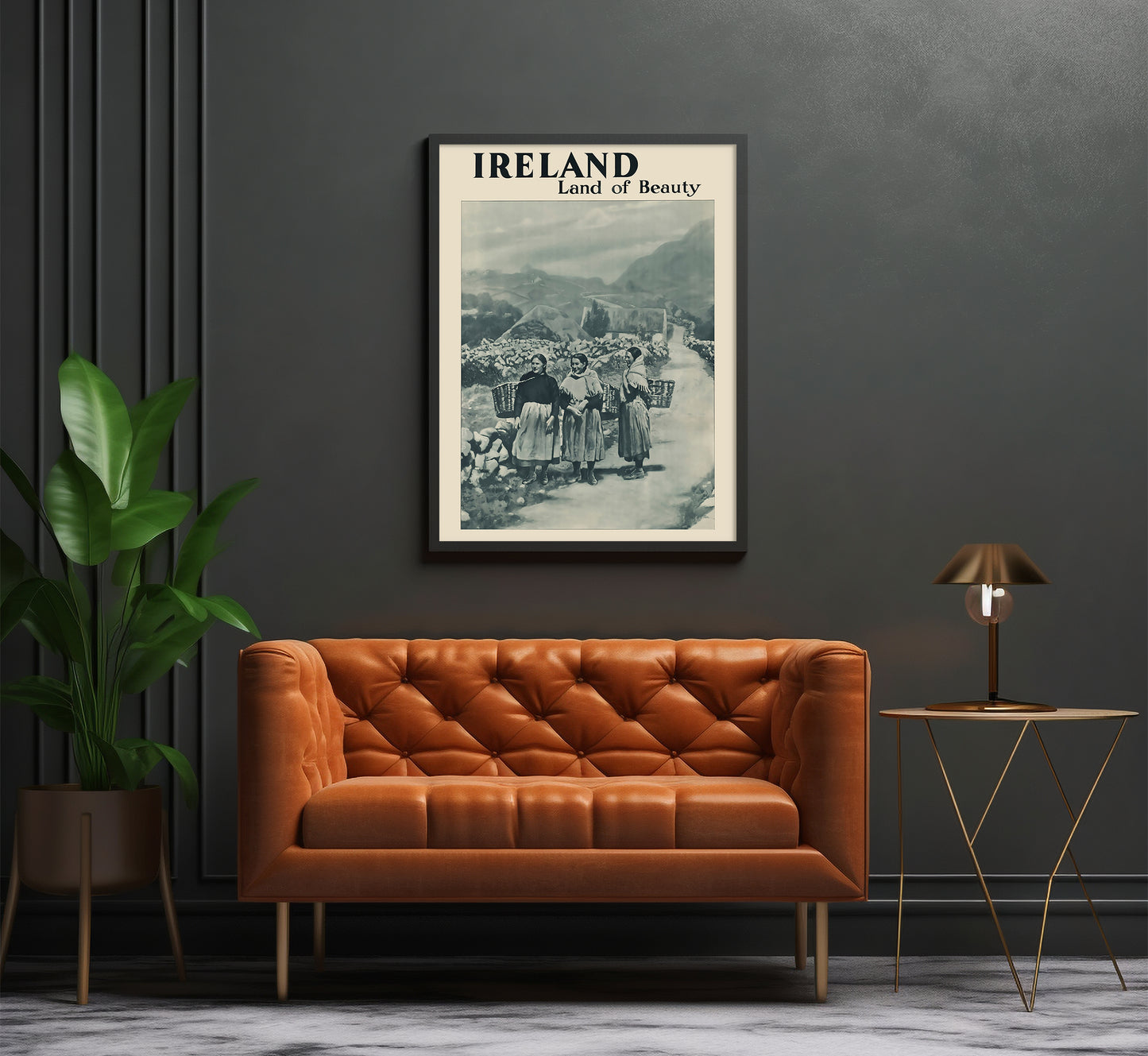 Ireland, Lad of Beauty vintage travel poster by unknown author, 1910-1959.