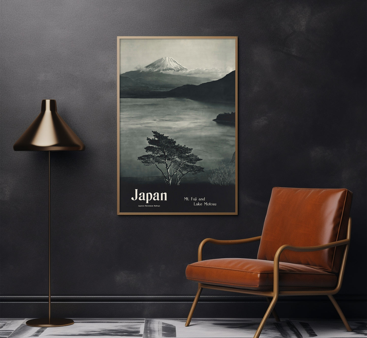 Fuji mountain, Japan vintage travel poster by unknown author, c. 1930.