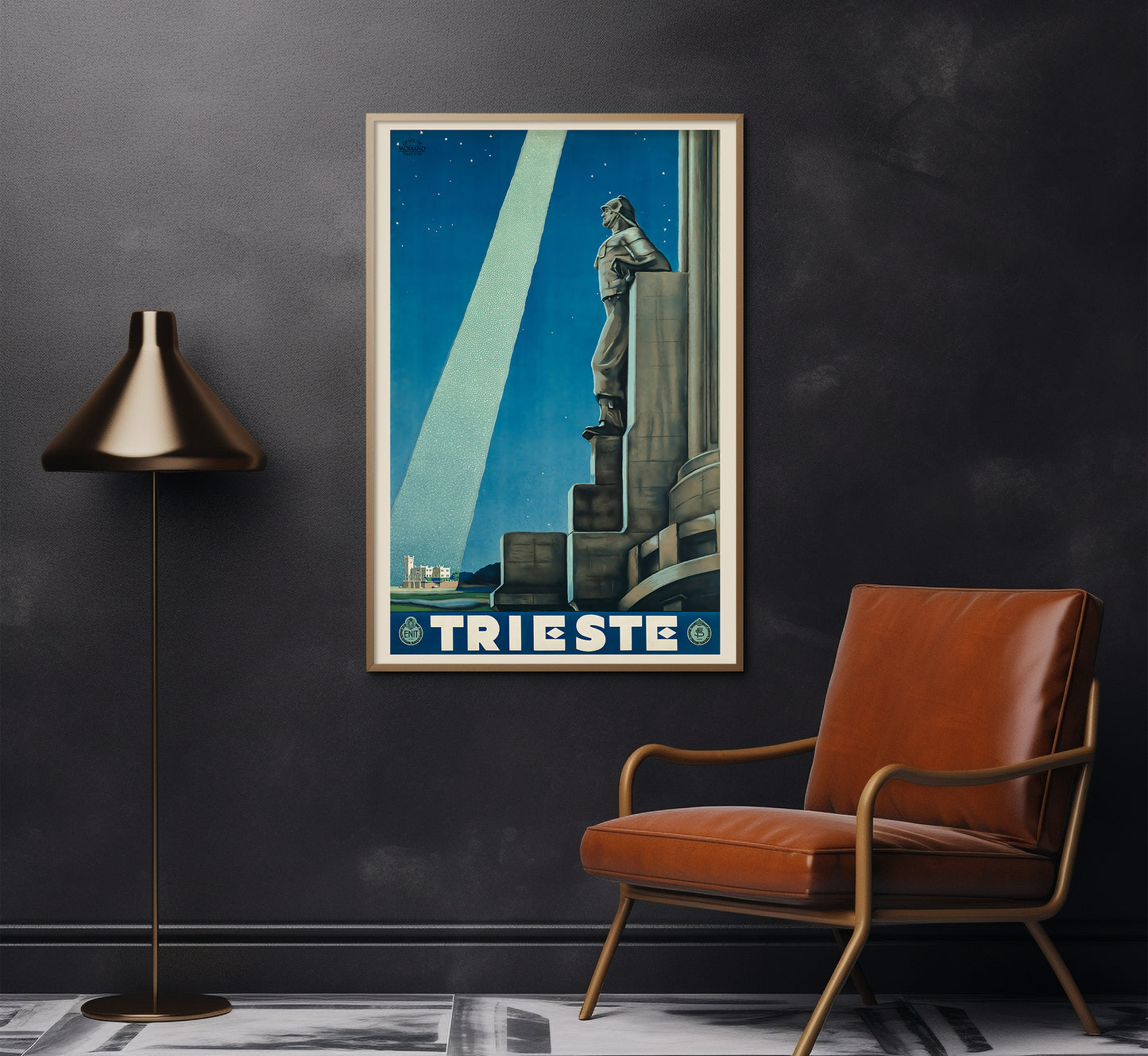 Trieste, Italy vintage travel poster by Giorgio Viola di C., 1938.