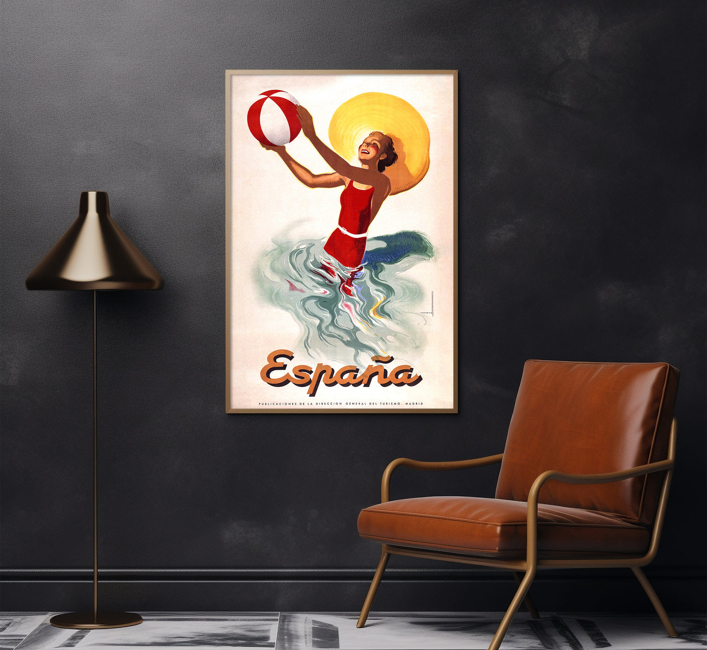 Espana, Spanish vintage travel poster by Josep Morell Macias, c. 1940s.