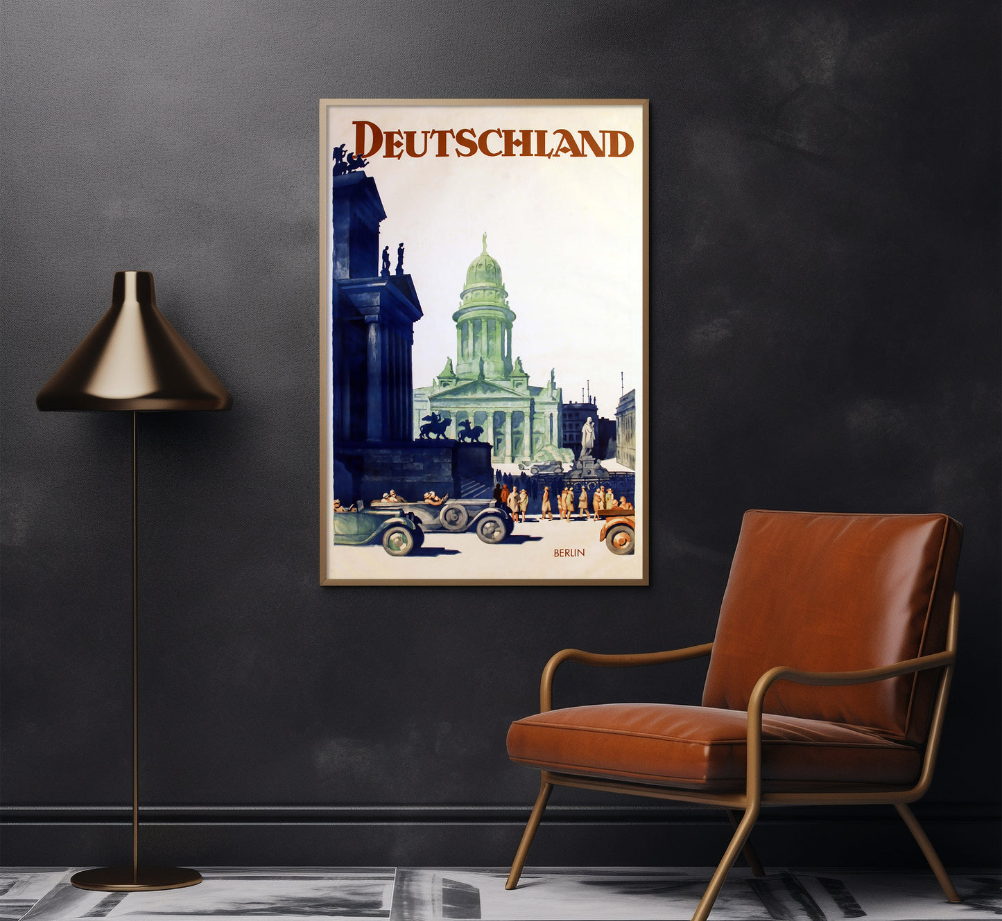 Deutschland, Berlin, Germany vintage travel poster by unknown author, c. 1910-1959.