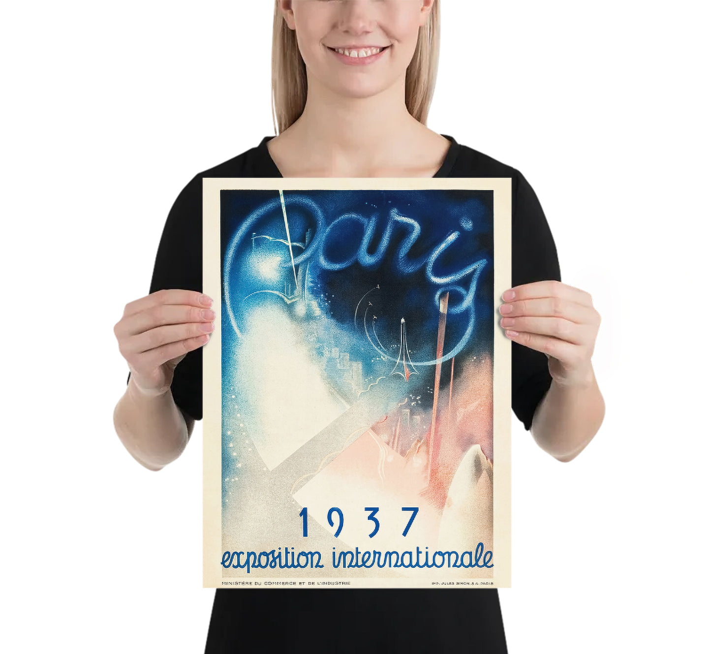 Paris Exposition Internationale 1937 Vintage Exposition Poster, French Vintage Wall Art, 1937.