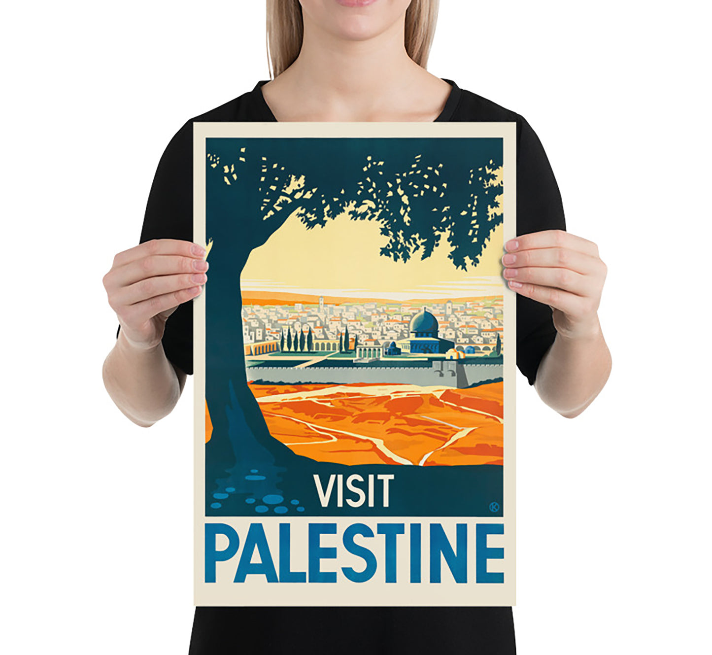 Visit Palestine vintage travel poster by Franz Krausz, 1930s.