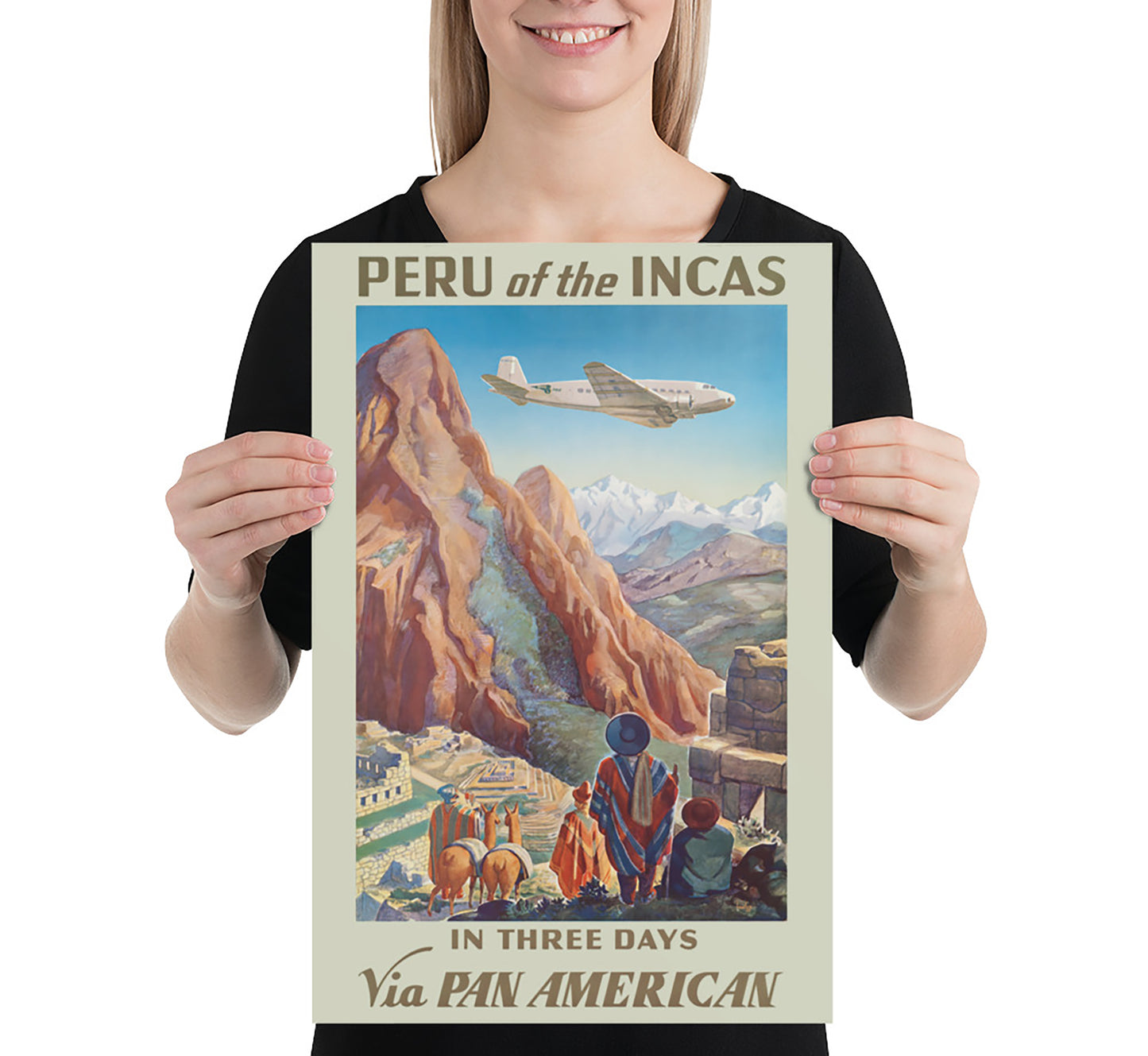 Peru of the Incas vintage travel poster by Lawler, 1938.