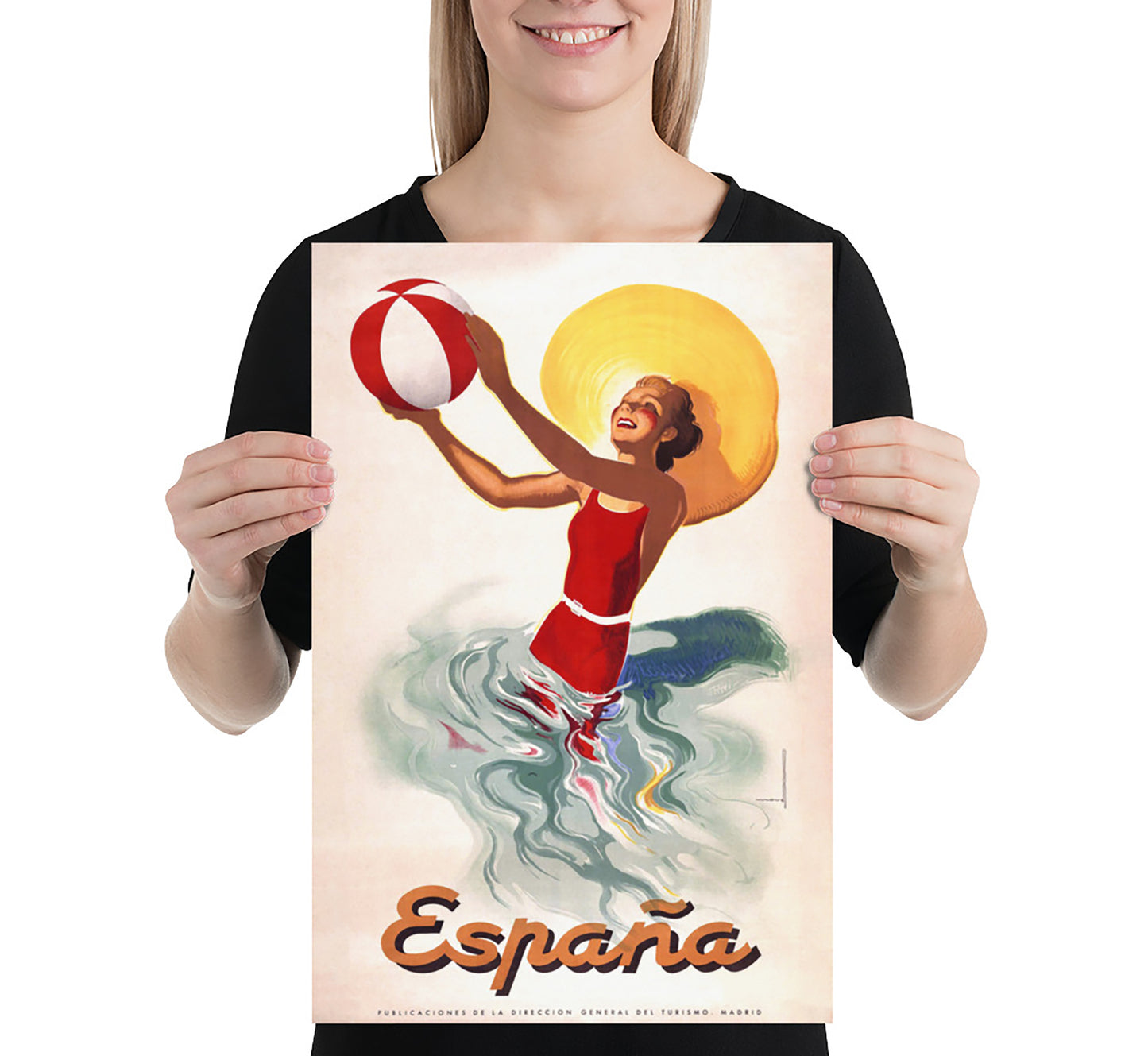 Espana, Spanish vintage travel poster by Josep Morell Macias, c. 1940s.