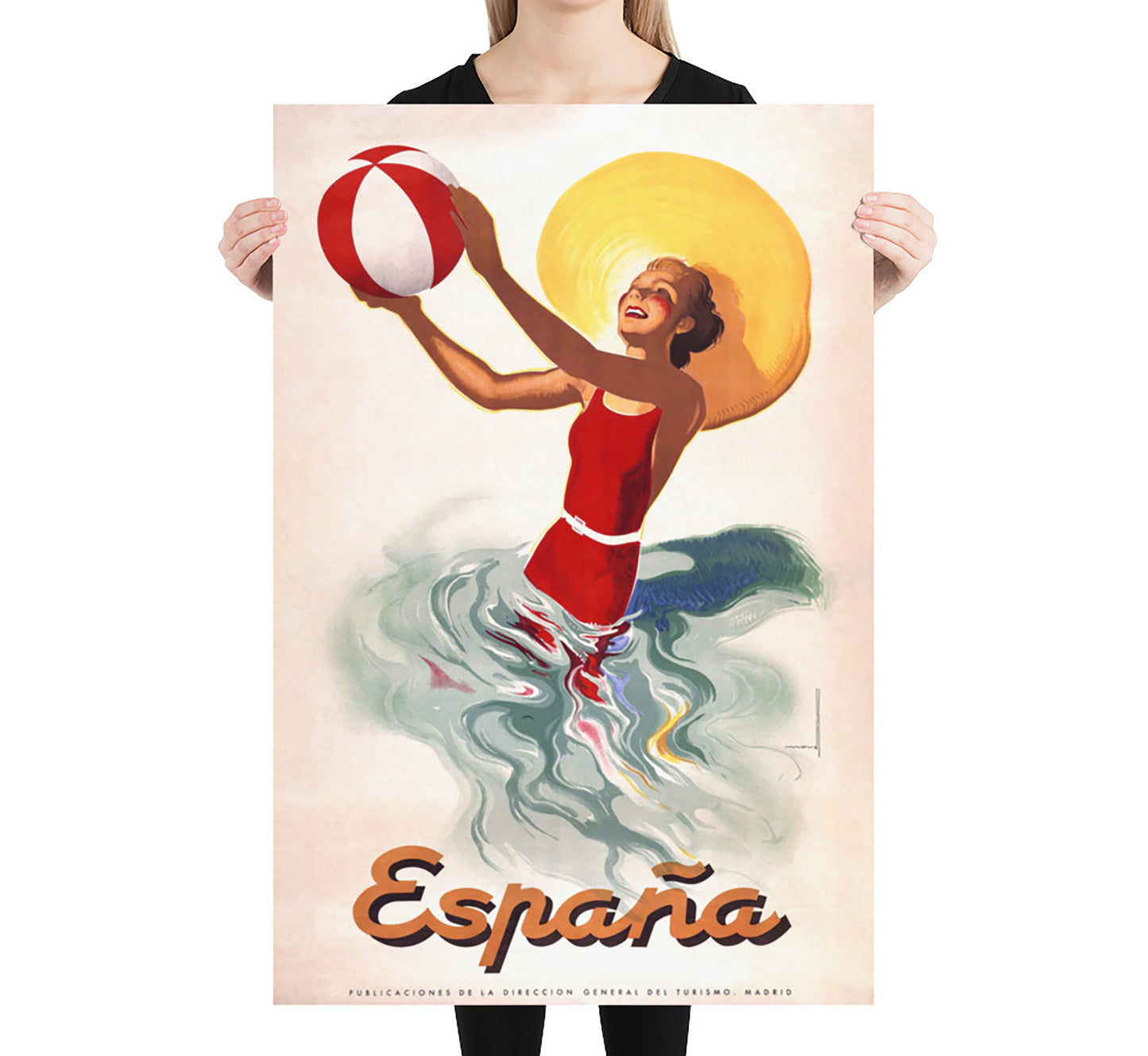 Espana, Spanish vintage travel poster by Josep Morell Macias, c. 1940s.