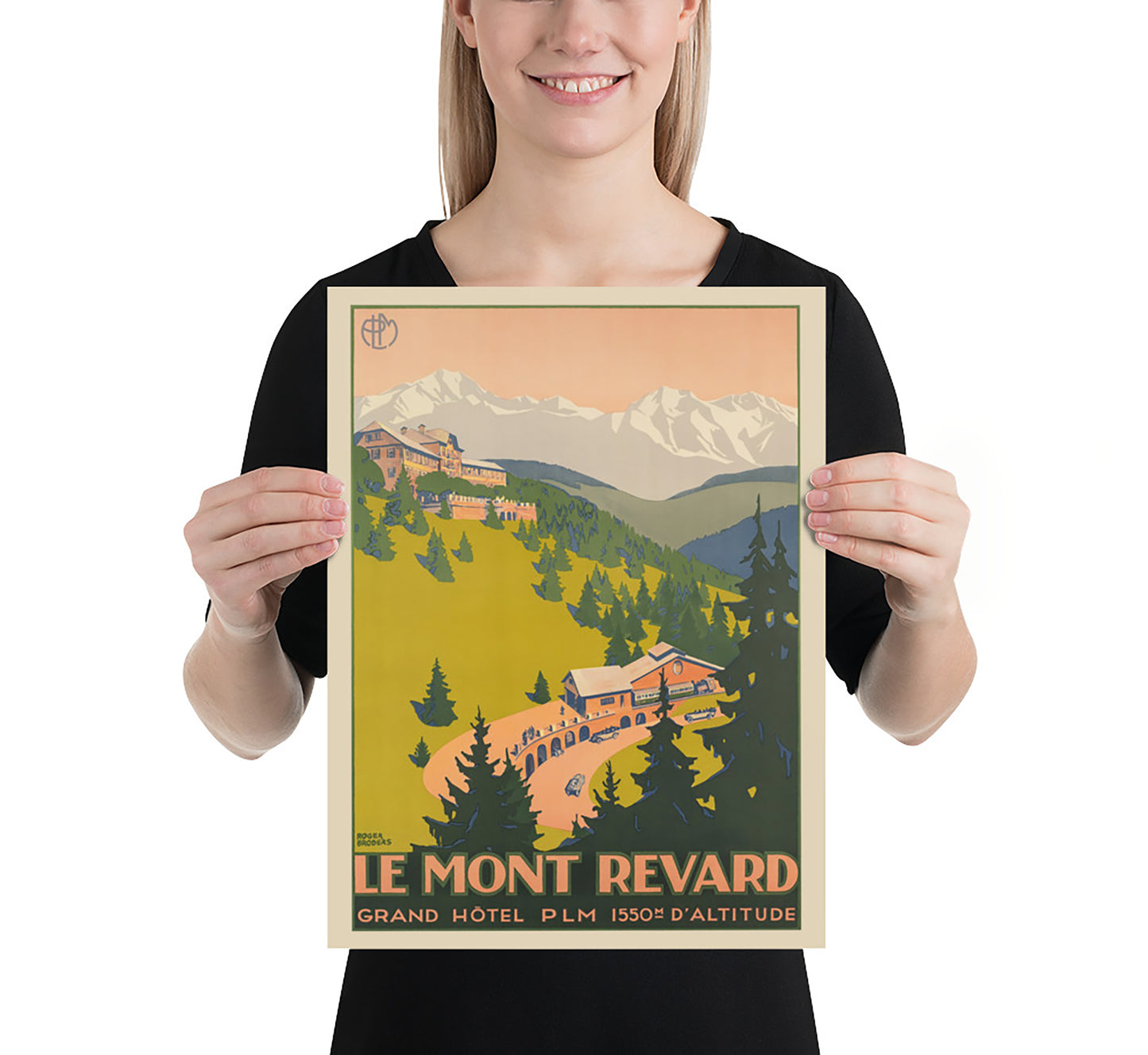 Le Mont Revard, France vintage travel poster by unknown author, 1910.