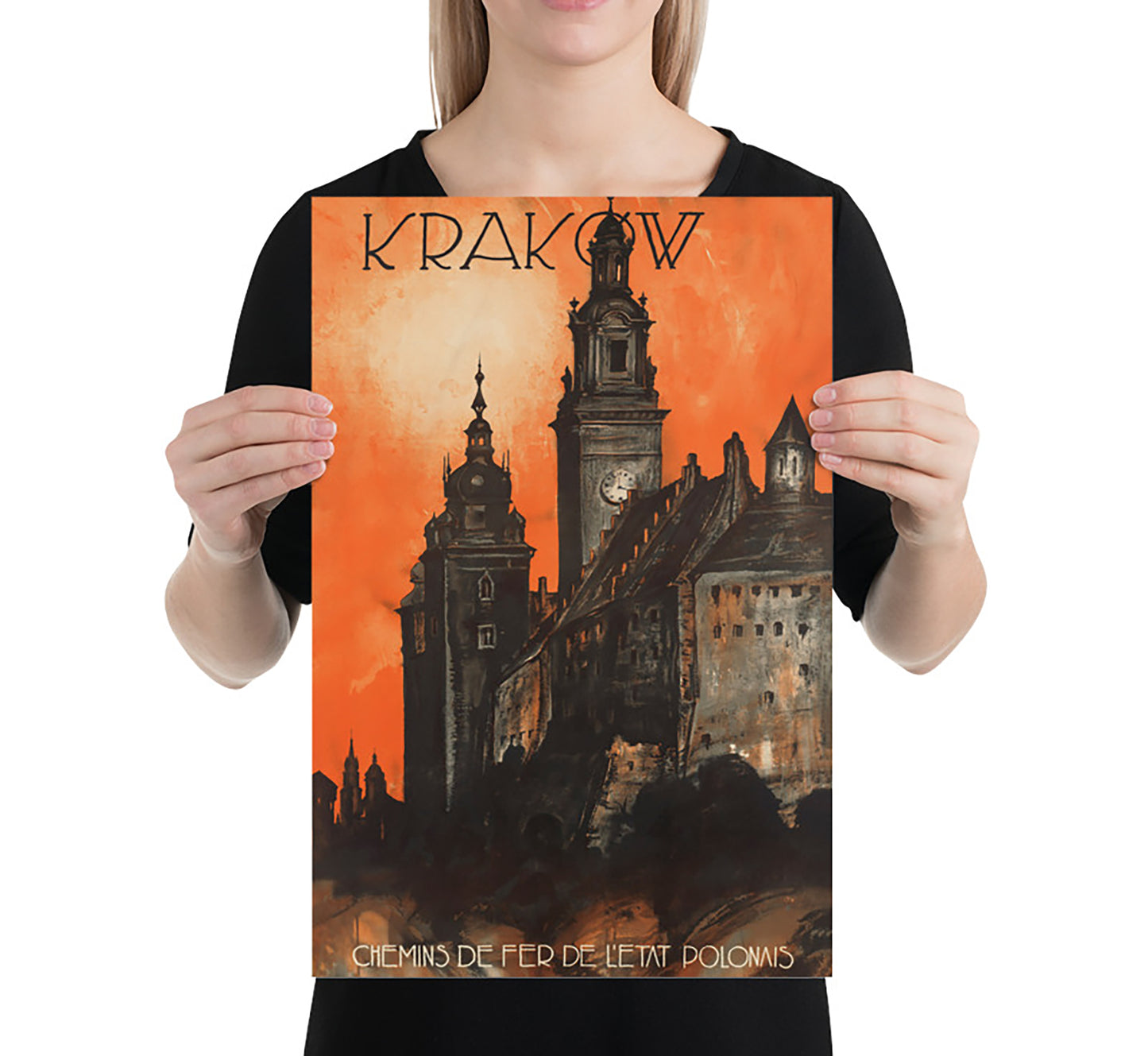 Krakow, Poland vintage travel poster by Dr. K. Koziańskich, c. 1910-1959.