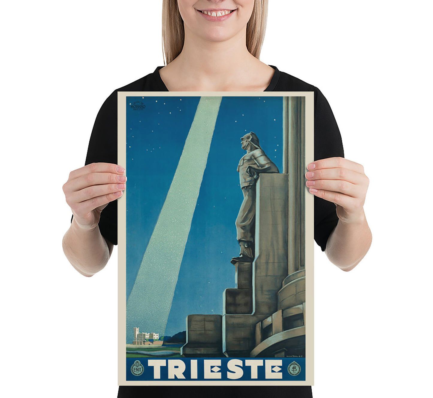 Trieste, Italy vintage travel poster by Giorgio Viola di C., 1938.