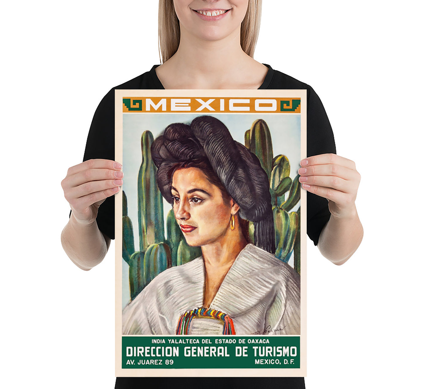 Mexico Yalalteca del estado de Oaxaca, Mexico vintage travel poster by unknown author, c. 1910-1955.